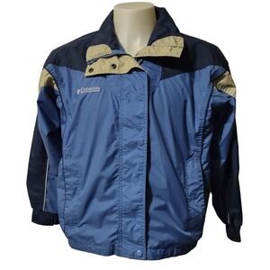 Columbia Jacket Women 14/16  Full Zipper Snap Covered Zippered Pockets Bugaboo